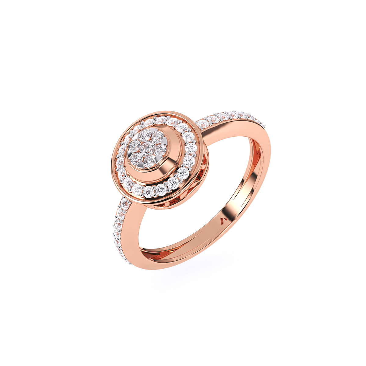 Dazzel Diamond Cluster Fancy Ring